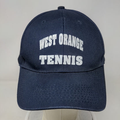 West Orange Tennis Strapback Hat Blue OSFA Adjustable 6 Panel VKM