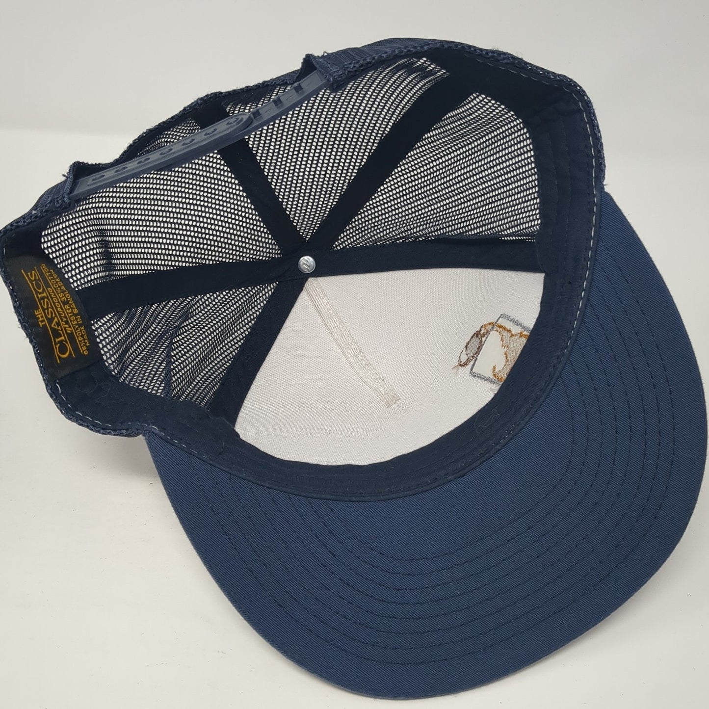 Drink Local Brew Snapback Mesh Back Trucker Hat Blue One Size Yupoong