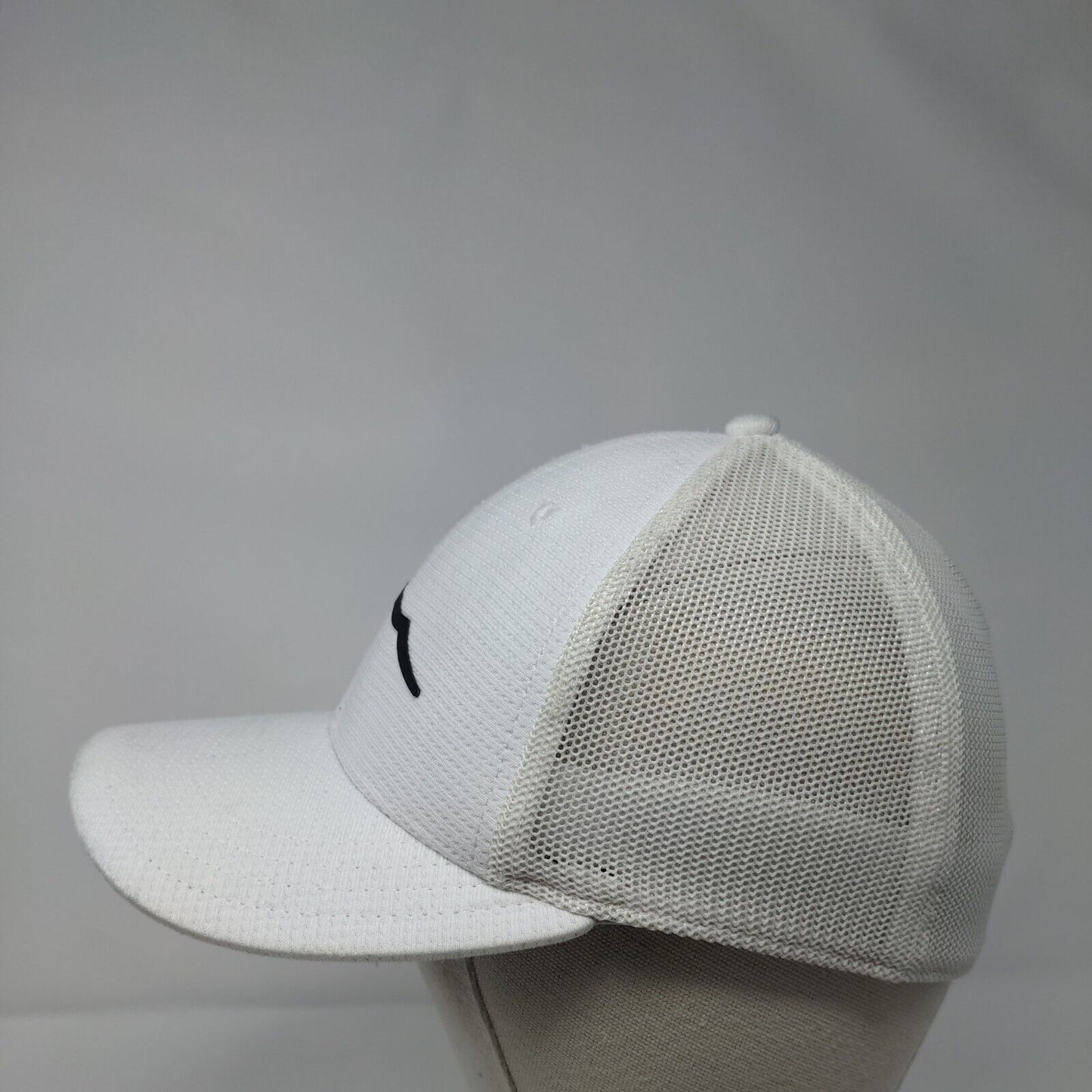 Jug Mountain Ranch Fitted Mesh Back Trucker Hat White S/M Pukka