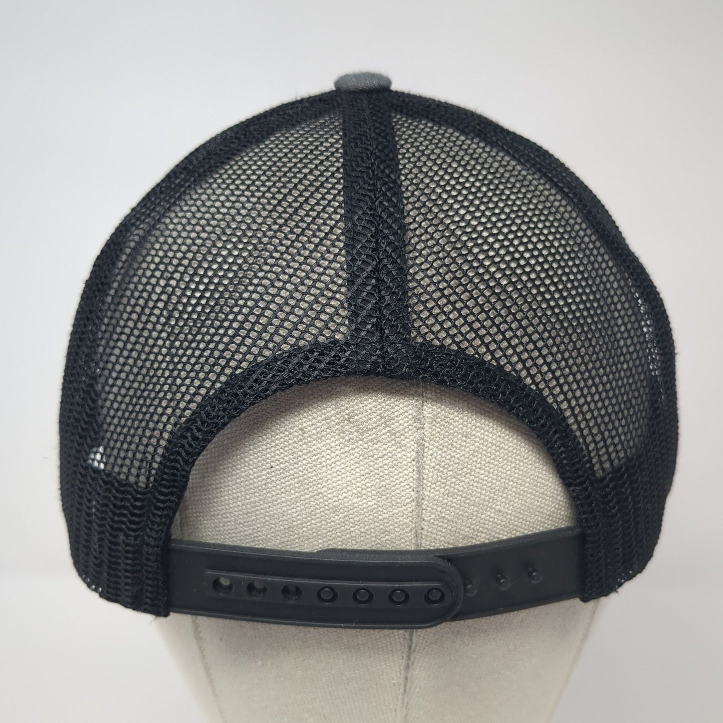 Unbranded Snapback Trucker Hat Gray One Size Adjustable Mesh Back 6 Panel