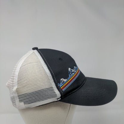 Redfish Lake Lodge Snapback Trucker Hat Black One Size Mesh Back Gear For Sports