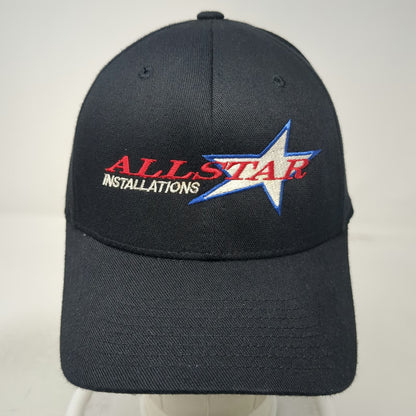 Flexfit Allstar Installations Baseball Cap Black M Fitted Structured Star Hat