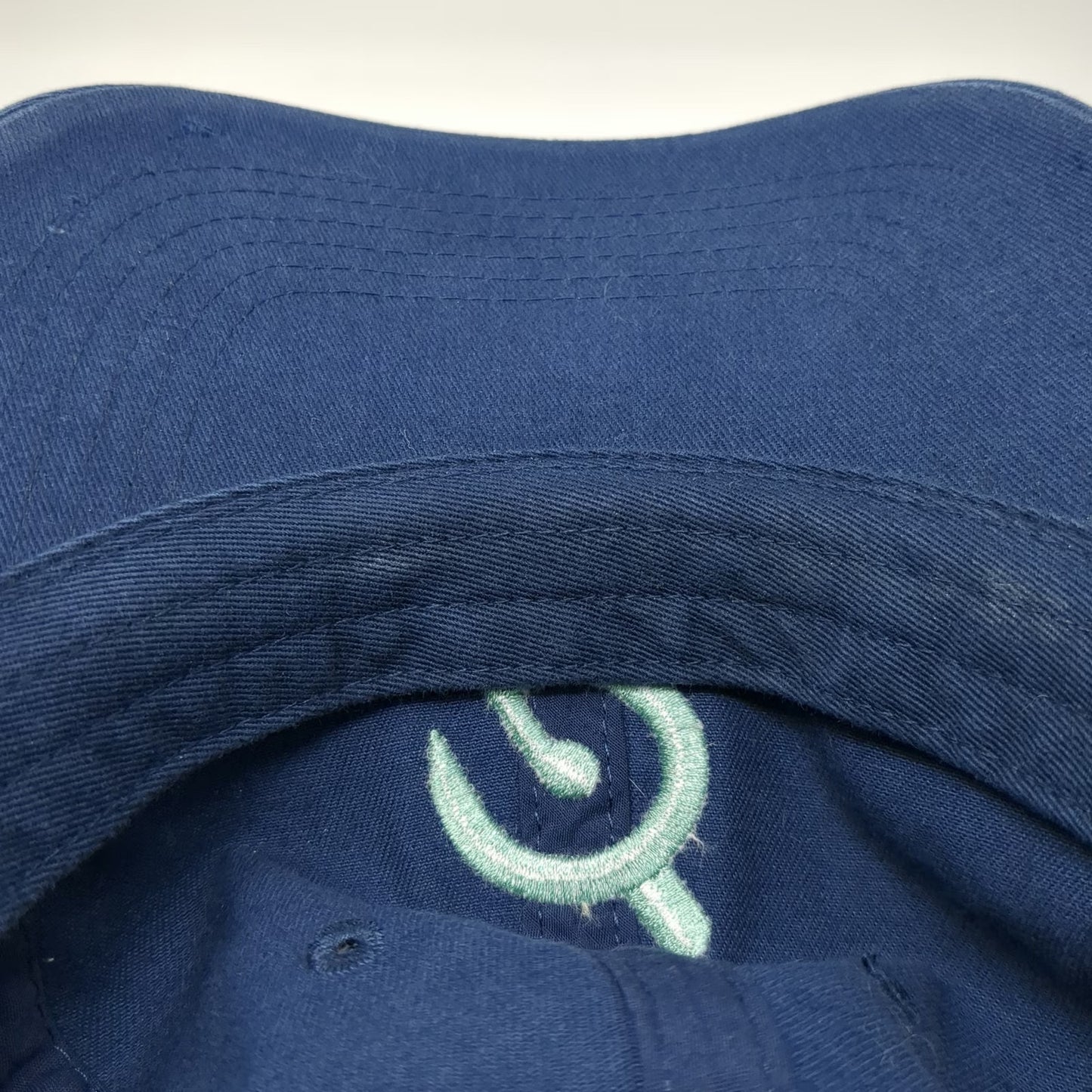 Captiv8 Peloton Blue One Size Baseball Cap Slideback Distressed Cotton Logo Hat