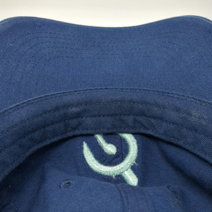 Captiv8 Peloton Blue One Size Baseball Cap Slideback Distressed Cotton Logo Hat