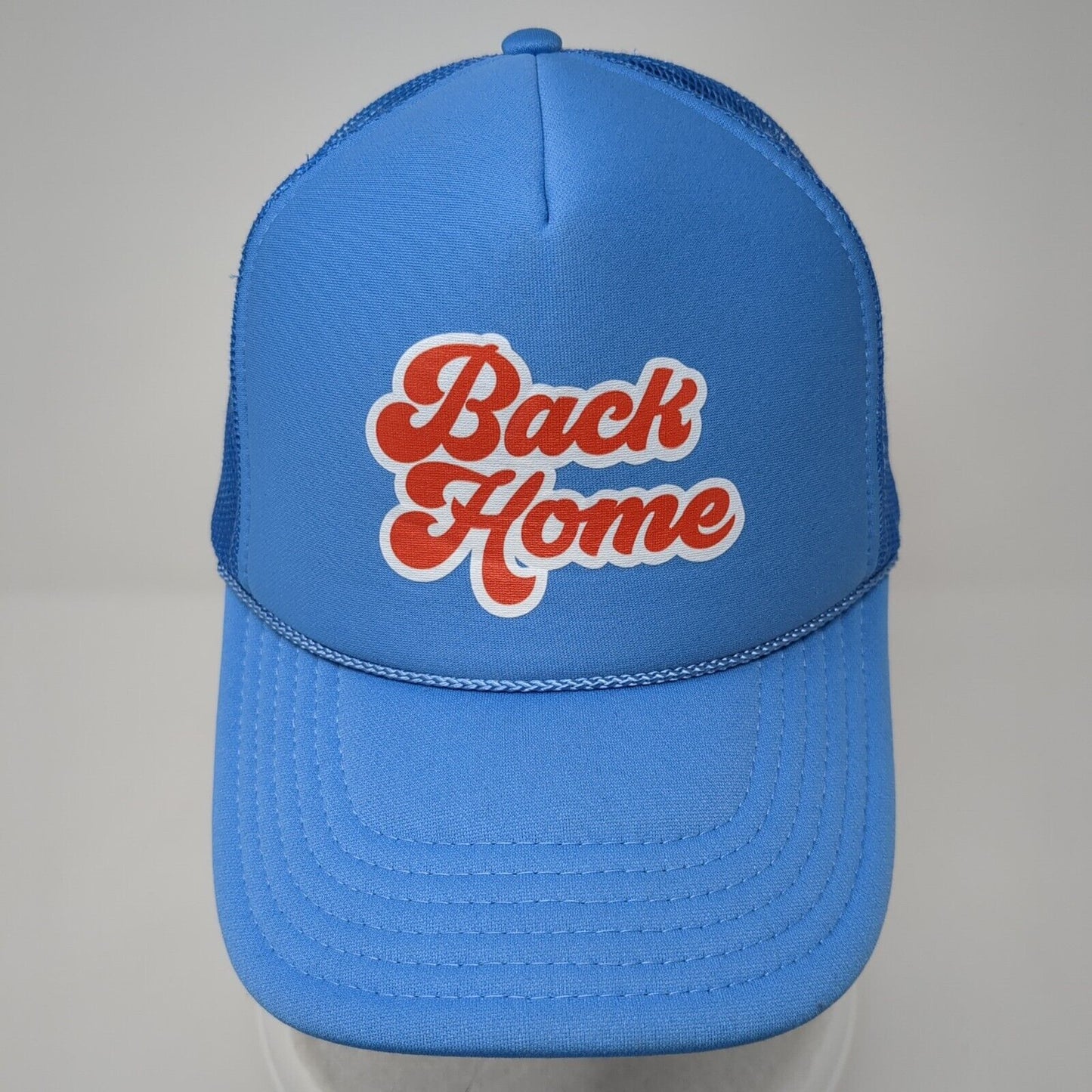 Back Home Snapback Rope Trucker Hat Blue OSFM Solid Mesh Back Otto