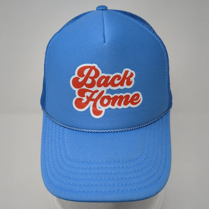 Back Home Snapback Rope Trucker Hat Blue OSFM Solid Mesh Back Otto