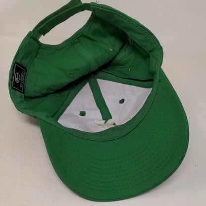 The YMCA Strapback Hat Green OSFM Adjustable Embroidered 6 Panel Outdoor Cap