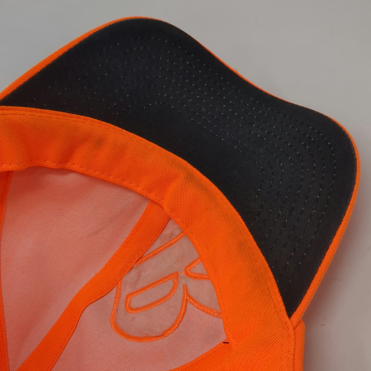 Remington Baseball Cap Orange One Size Blaze Hunting Raised Logo Field Hat Strap