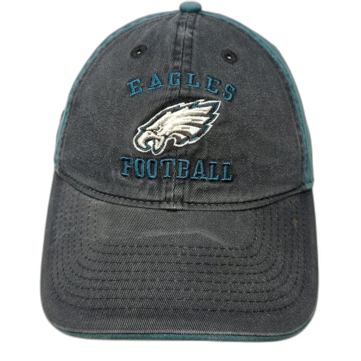 Philadelphia Eagles NFL Team Apparel Cap Black Green One Size Slideback Hat Logo