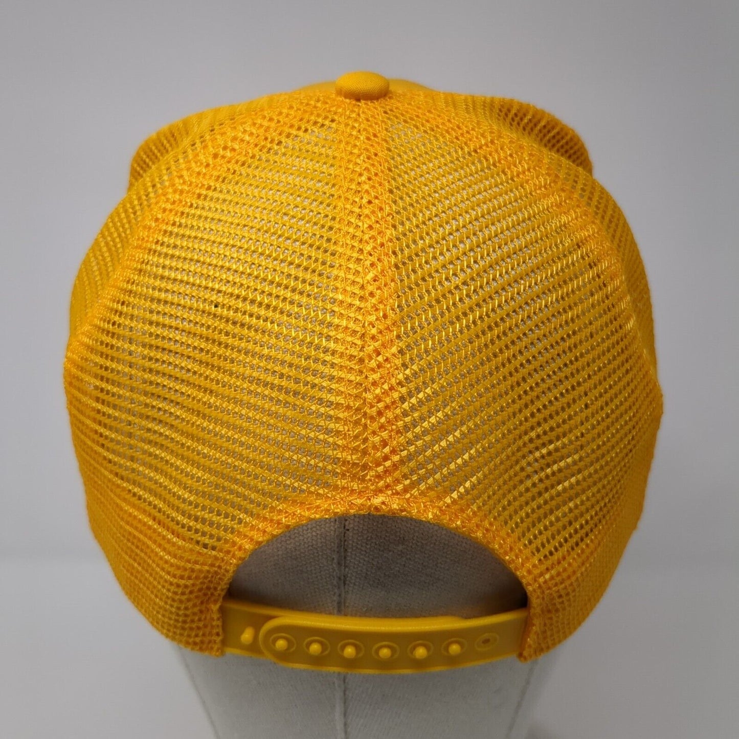 CSI Eagles Snapback Trucker Hat Yellow One Size Adjustable Mesh Back Rope