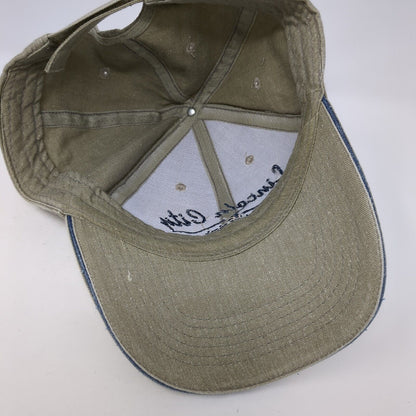 Lincoln City Trade Mark Strapback Hat Tan One Size Adjustable Embroidered