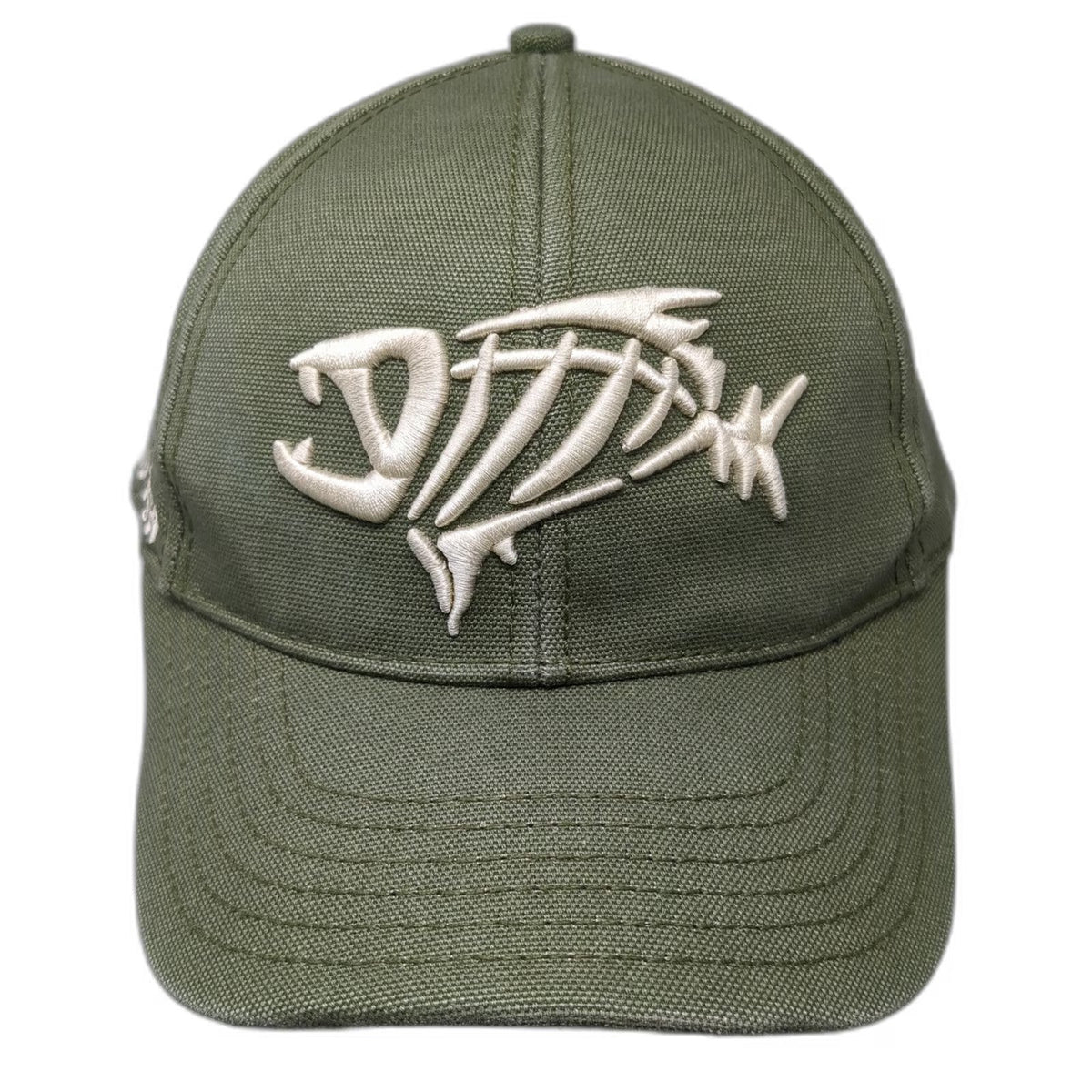 G.Loomis Baseball Cap Green One Size Fear No Fish Skeletal Logo Strapback Hat