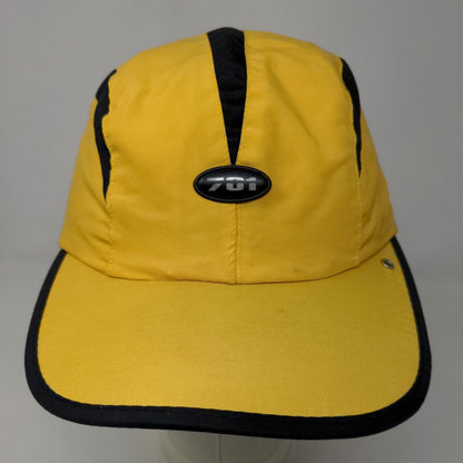 Clench Jeans Men's Slideback Hat Yellow Black Size OSFA 3D #701 Logo