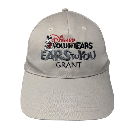 Disney Voluntears Ears To You Grant Strapback Hat Tan One Size Mickey Mouse