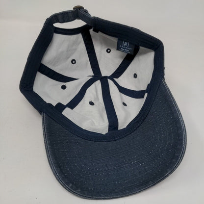 George Slideback Hat Blue One Size Adjustable Vented Holes 6 Panel Blank