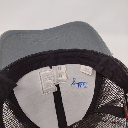 EB Snapback Mesh Back Trucker Hat Gray OSFA Embroidered Pacific Headwear