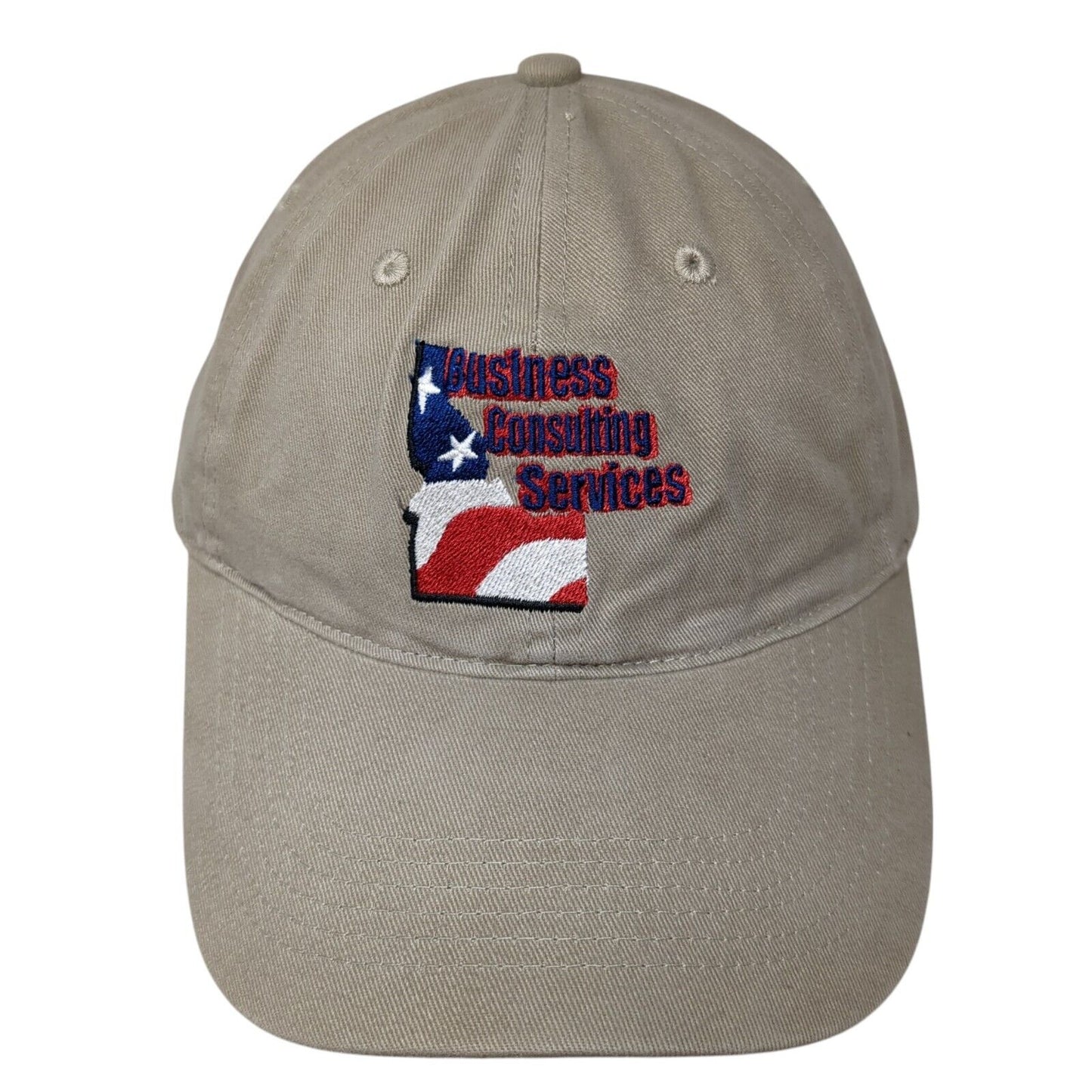 Business Consulting Services Slideback Hat Tan OS Adjustable Port & Company