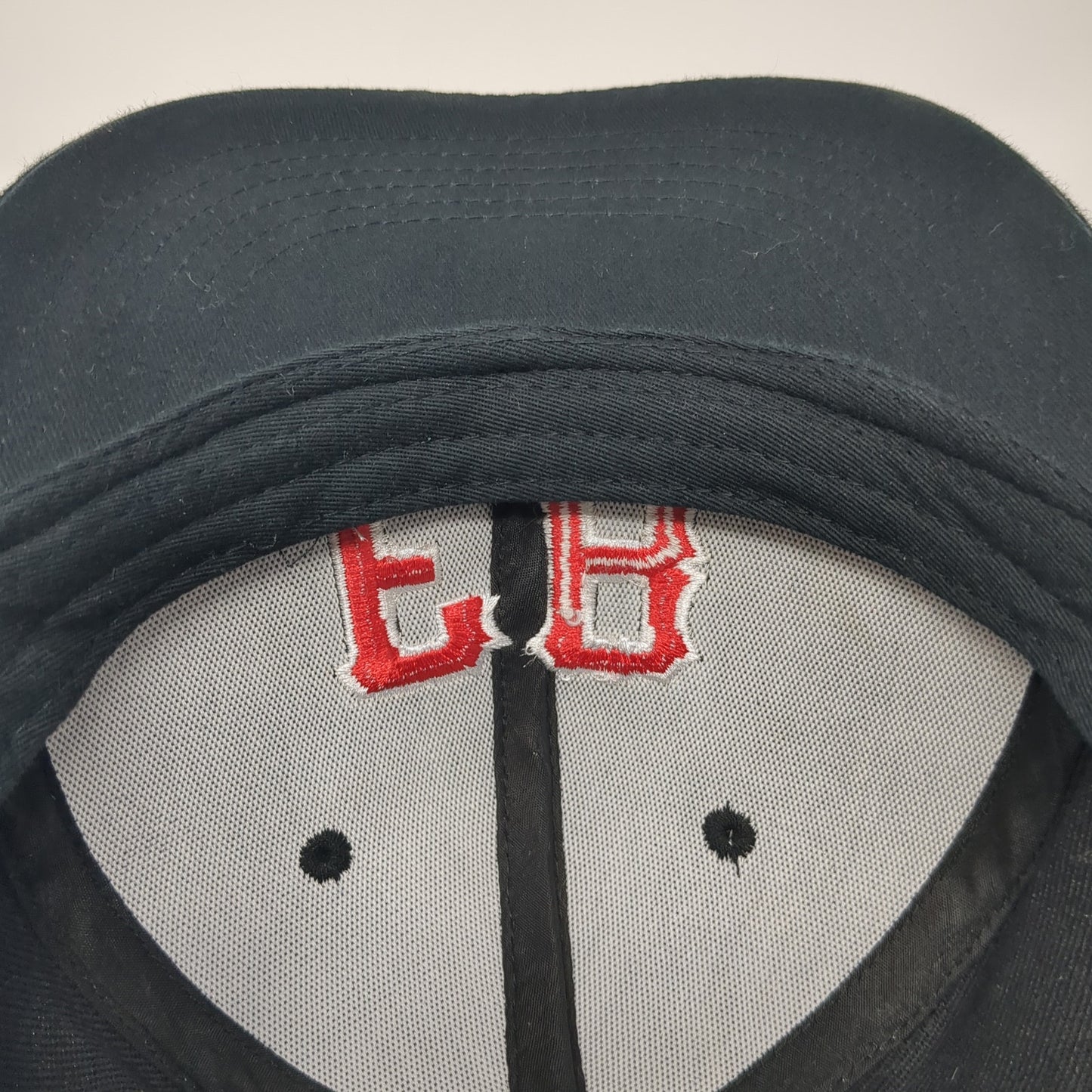 FB Snapback Hip Hop Hat Black One Size Adjustable Embroidered 6 Panel Polyester