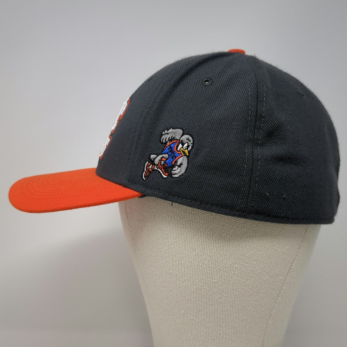 Nike Baseball Cap Gray Orange One Size TVCC Chukars Dri-Fit Legacy 91 Mascot Hat