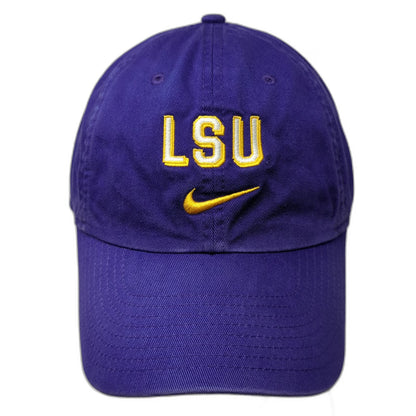 LSU Tigers NCAA Nike Cap Purple One Size Slideback Heritage86 Embroidered Hat