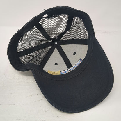 Patagonia Trucker Hat Black One Size Mesh Snapback Fitz Roy Mountain Patch