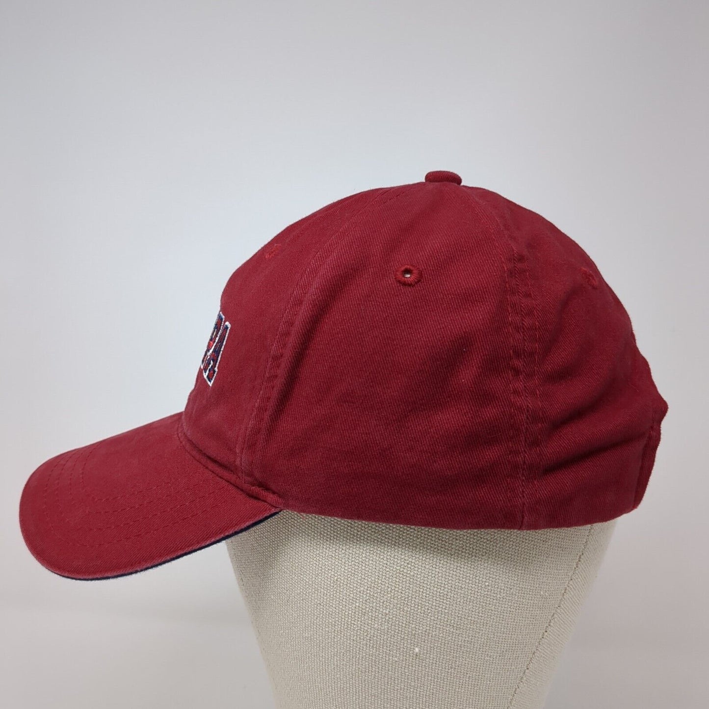 Grandpa #One Slideback Hat Red One Size Adjustable Embroidered 6 Panel