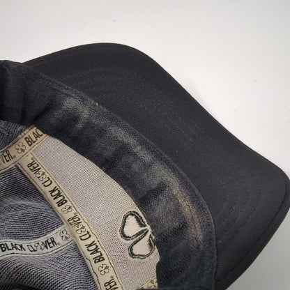 Black Clover 5 Panel Black Hat One Size Live Lucky Staker Parson Co Adjustable