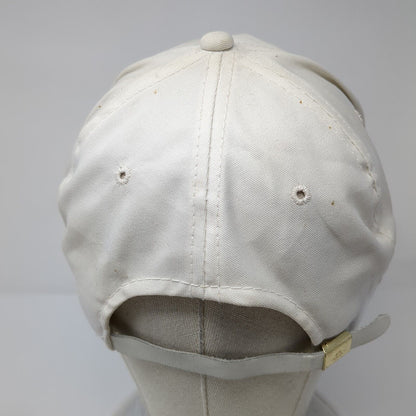 Snoopy Top Pop Slideback Rope Hat White One Size Solid Leather Strap