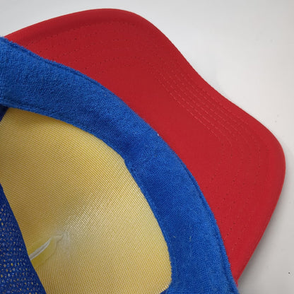 Otto Trucker Hat White Red Blue OSFM Belmont Shore Dogz Hot Dog Shot Snapback