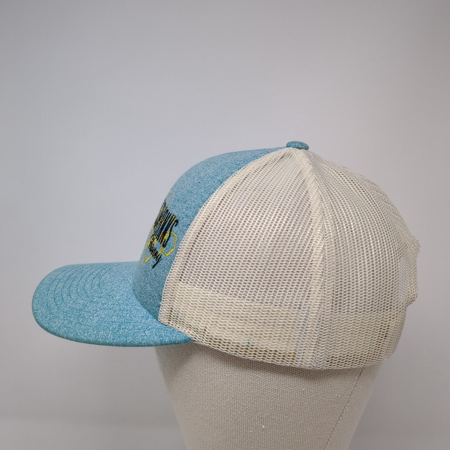Oltmanns Honey Snapback Mesh Back Trucker Hat Blue M/L Richardson