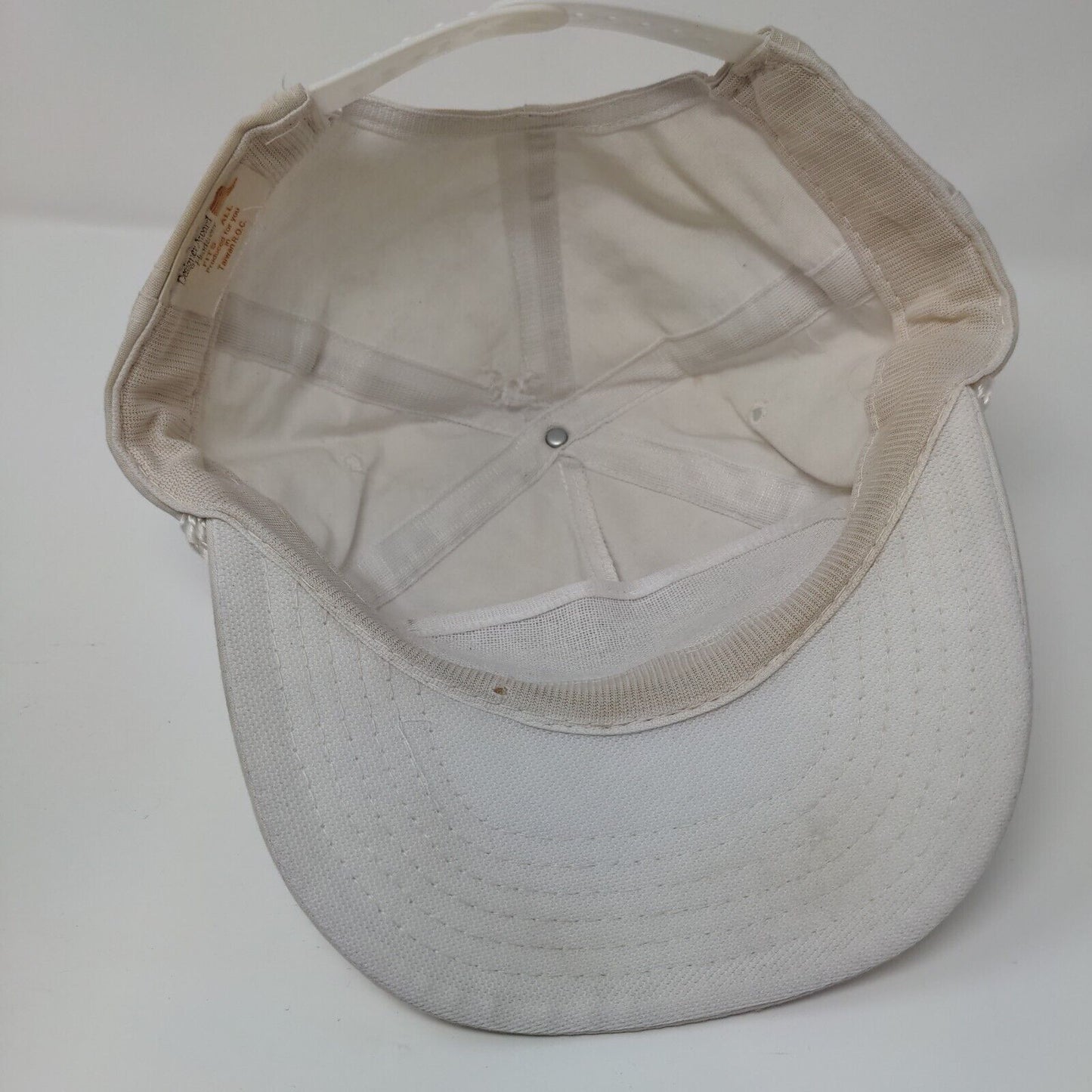 Michigan Snapback Rope Hat White OSFA Adjustable Solid Outdoor