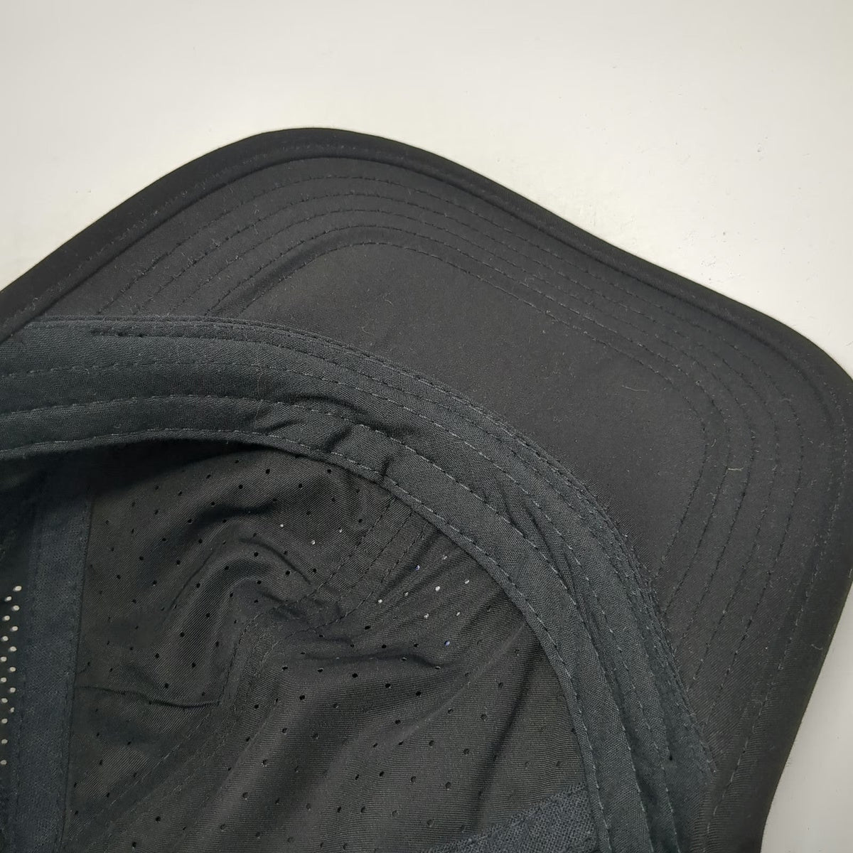 Baseball Cap Black One Size USA Sport Group Patch Perforated Strapback Hat