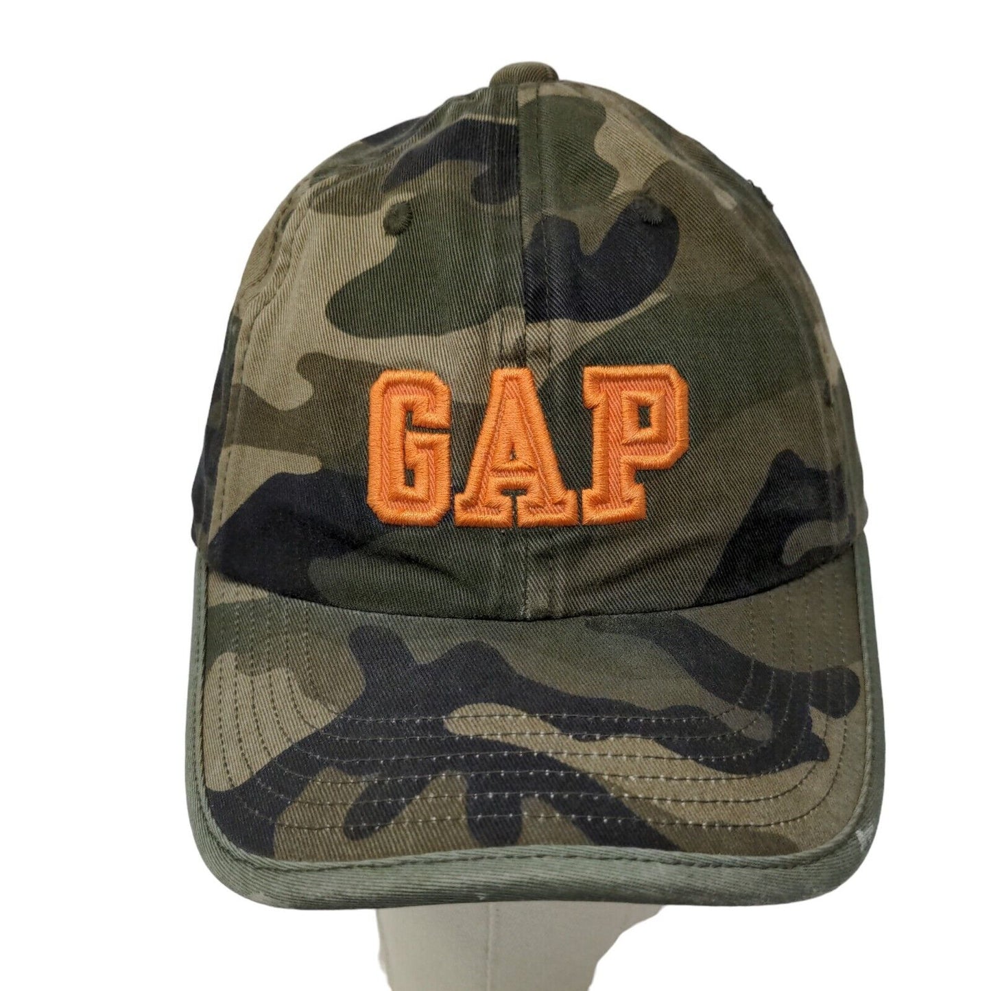 GAP Kids Fitted Hat Green Camo Size S/M Embroidered Logo Cotton