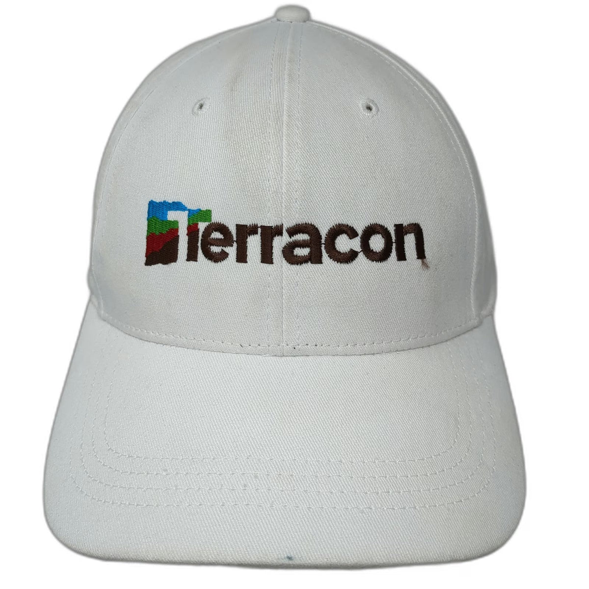 Cap America Terracon Engineering Logo Hat Baseball Cap White One Size Strapback