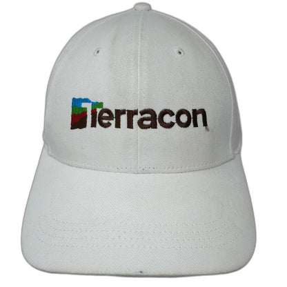 Cap America Terracon Engineering Logo Hat Baseball Cap White One Size Strapback