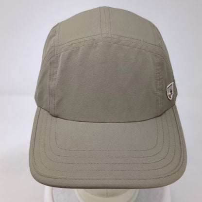 KUHL 5 Panel Hat Brown One Size Adjustable Strapback Logo Outdoor Hiking Cap