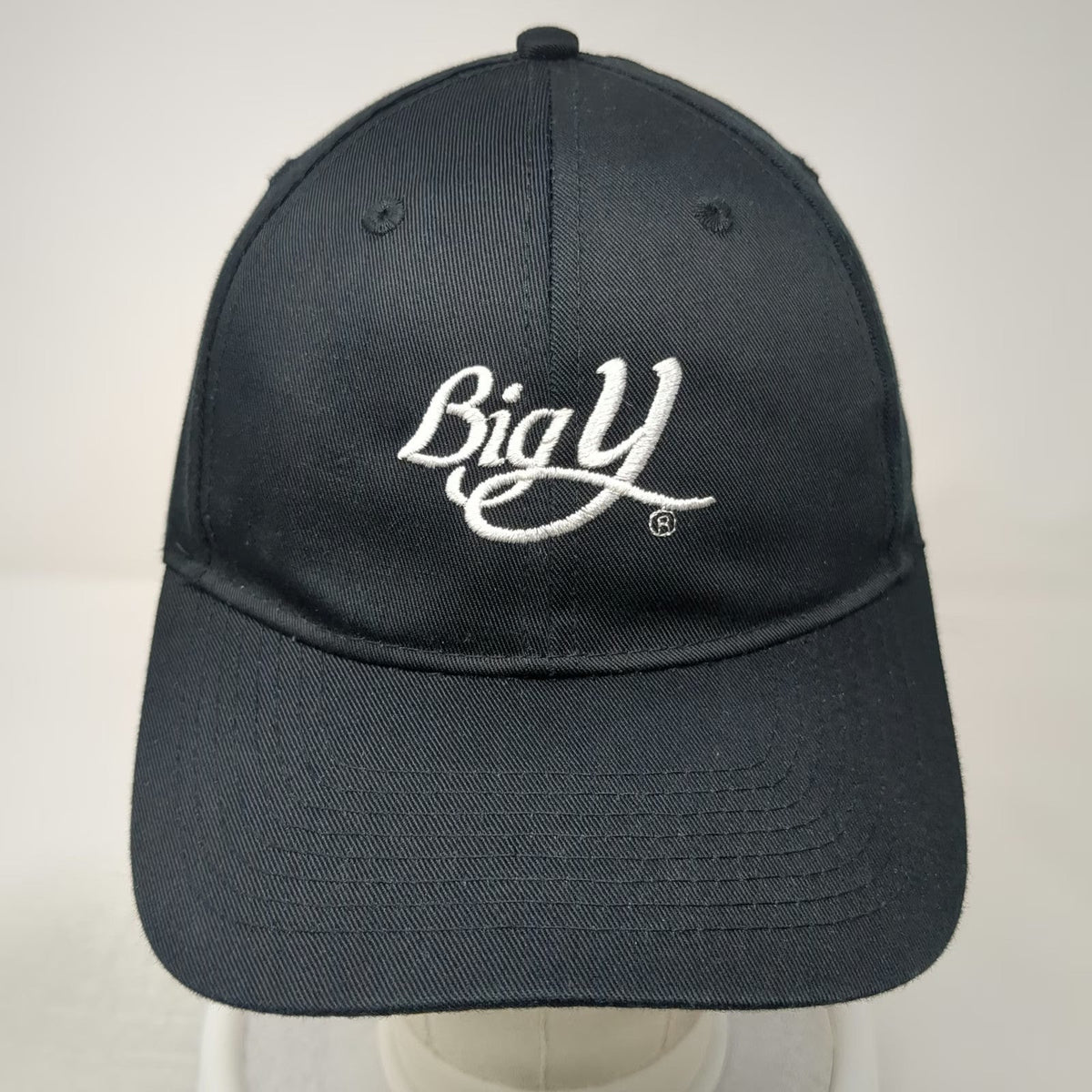Port Authority Baseball Cap Black One Size Big Y World Class Market Logo Hat