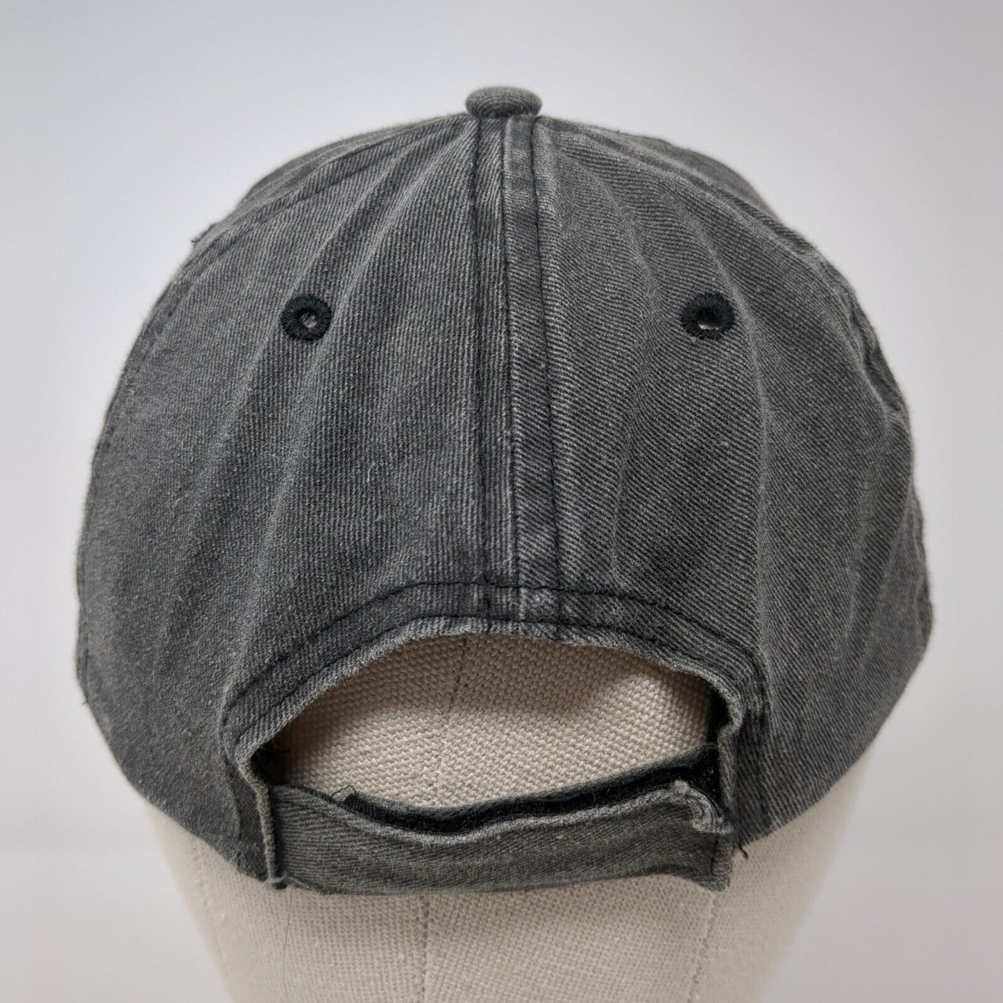 Unbranded Strapback Hat Gray One Size Adjustable Blank Solid Outdoor