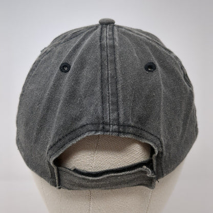 Unbranded Strapback Hat Gray One Size Adjustable Blank Solid Outdoor