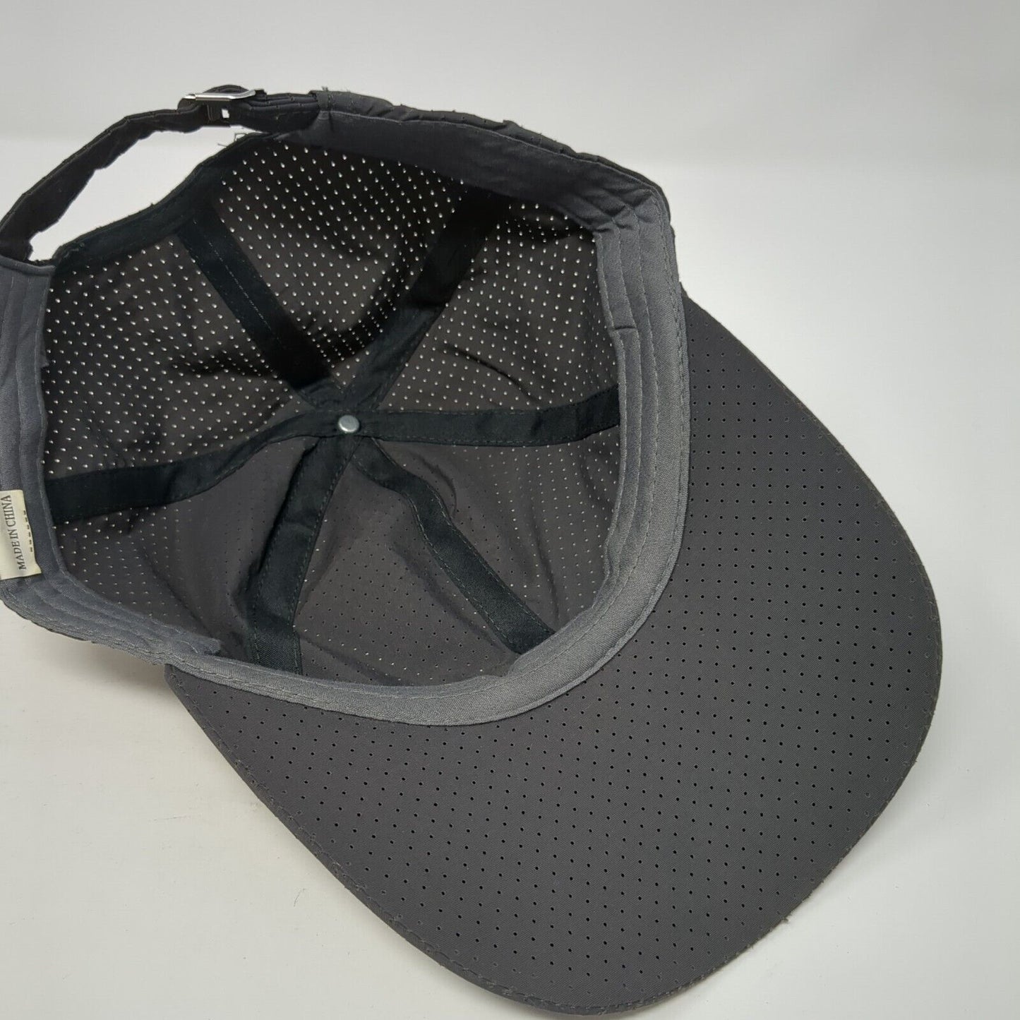 Unbranded Slideback Hat Gray One Size Adjustable Laser Cut Solid Blank