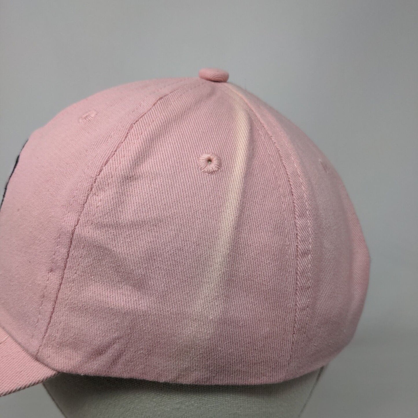 Sunflower Strapback Hat Pink One Size Adjustable Embroidered 6 Panel Cotton