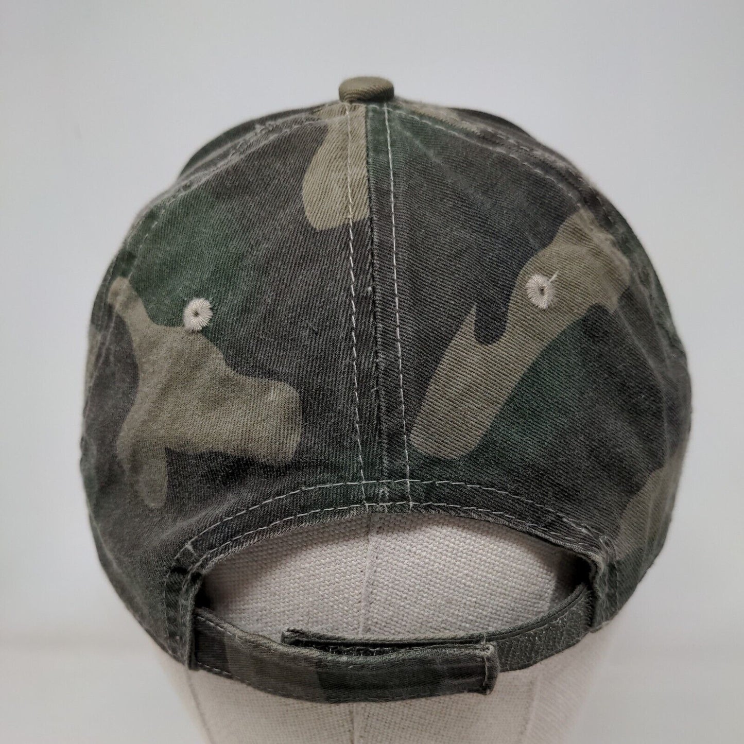 Unbranded Strapback Hat Camouflage OSFM Adjustable 6 Panel Blank