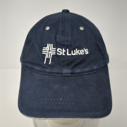 St Luke's Slideback Hat Blue One Size Adjustable Embroidered Fahrenheit