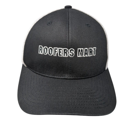 Roofers Mart Fitted Mesh Back Trucker Hat Black One Size Colorblock