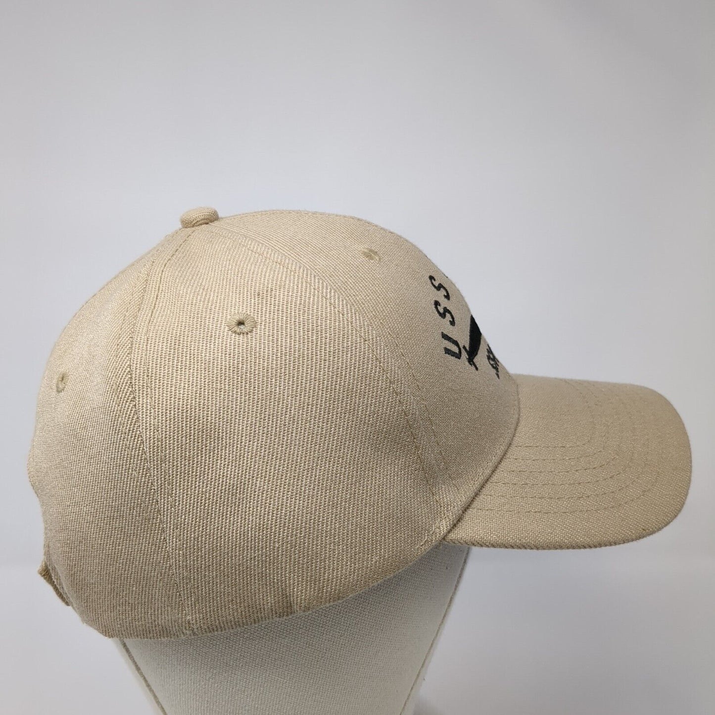 USS Idaho SSN 799 Strapback Hat Tan One Size Adjustable Embroidered 6 Panel