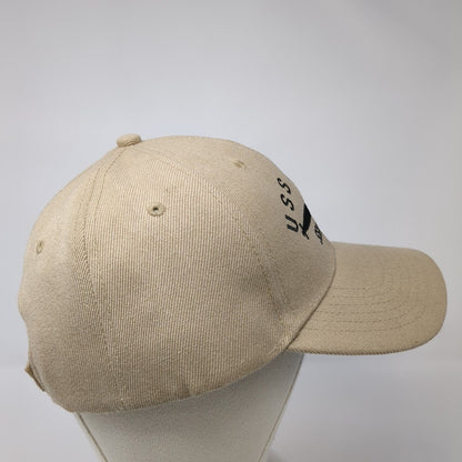 USS Idaho SSN 799 Strapback Hat Tan One Size Adjustable Embroidered 6 Panel