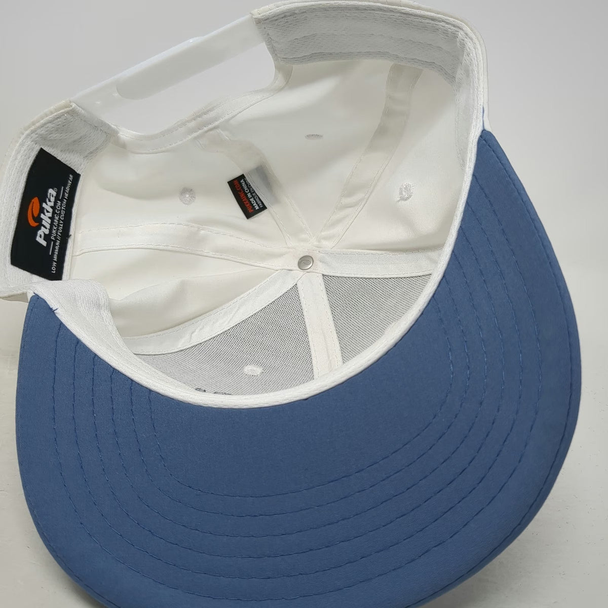 Pukka Snapback White Blue One Size Cabo Del Sol Golf Sun Embroidery Hat