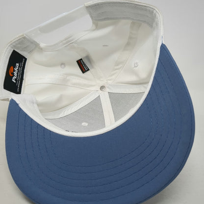 Pukka Snapback White Blue One Size Cabo Del Sol Golf Sun Embroidery Hat
