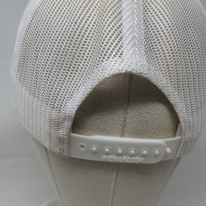 Richardson Snapback Mesh Back Trucker Hat Blue One Size Colorblock