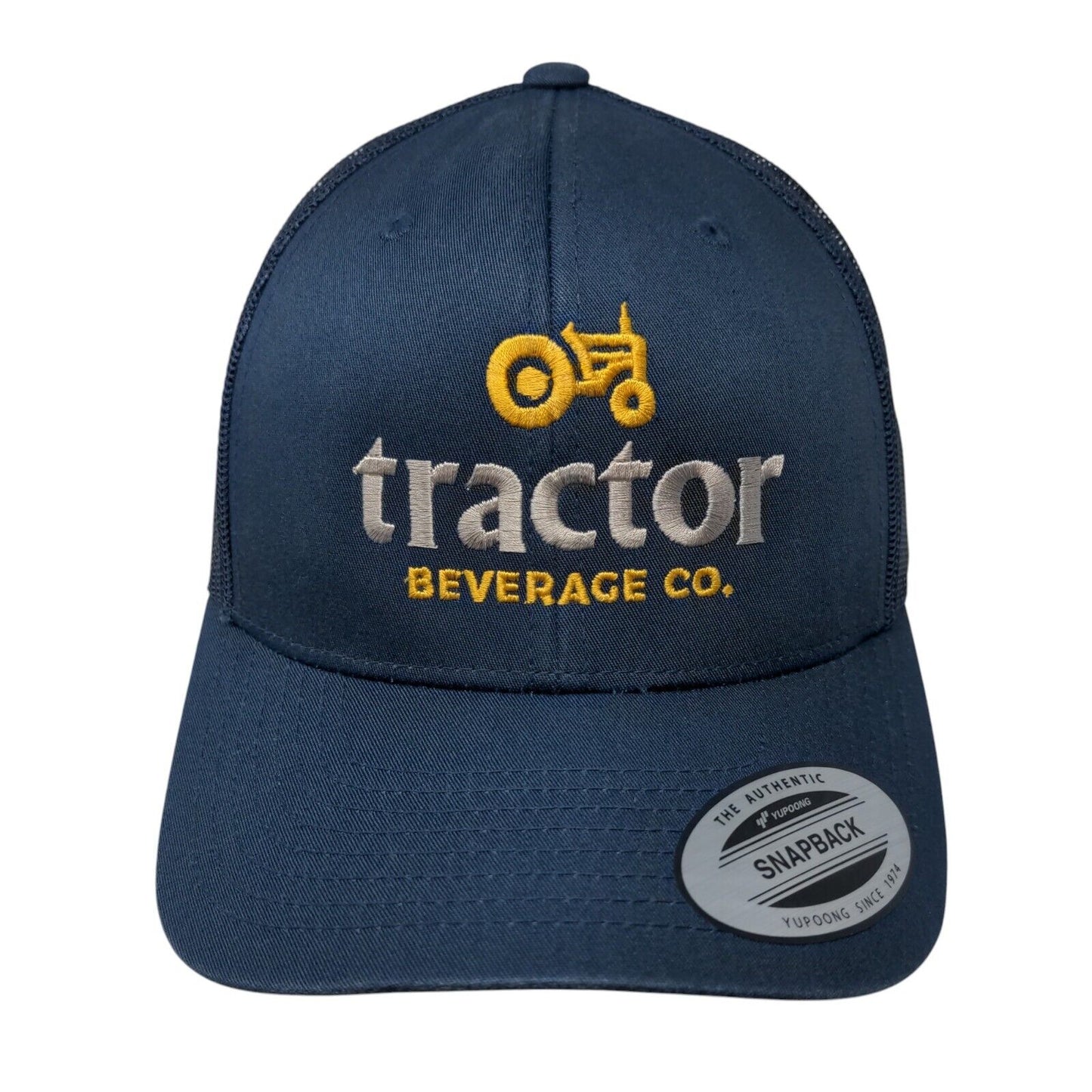 Tractor Beverage Co. Snapback Trucker Hat Blue One Size The Classics Yupoong